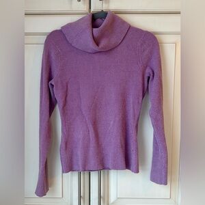 Paraphrase Deep Lavender Cowl Neck Sweater. Medium. (More S/M)